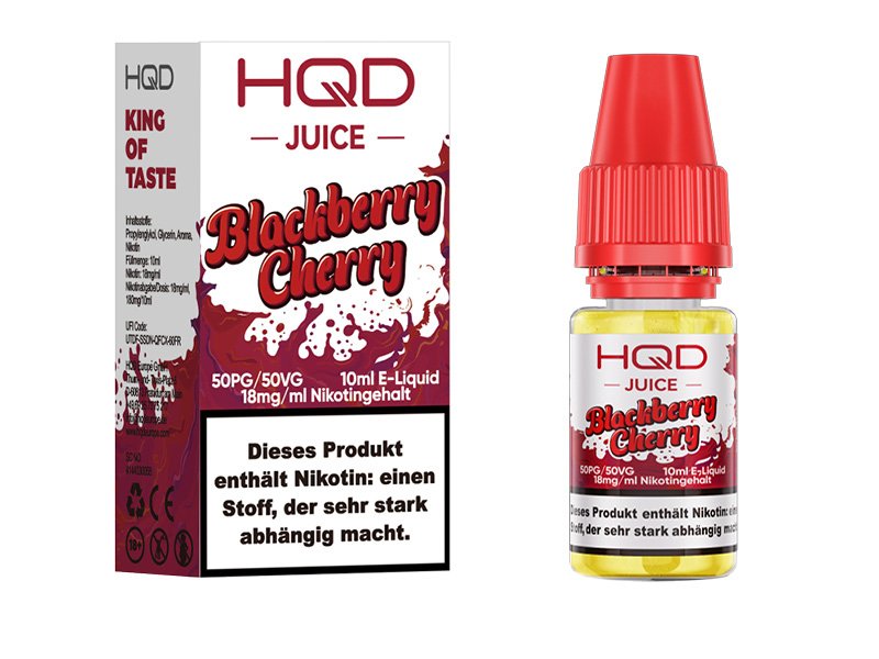 HQD - Juice - Blackberry Cherry - Nikotinsalz Liquid - 10ml - 18mg