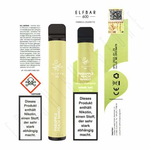 Elf Bar 600 - Pineapple Peach Mango
