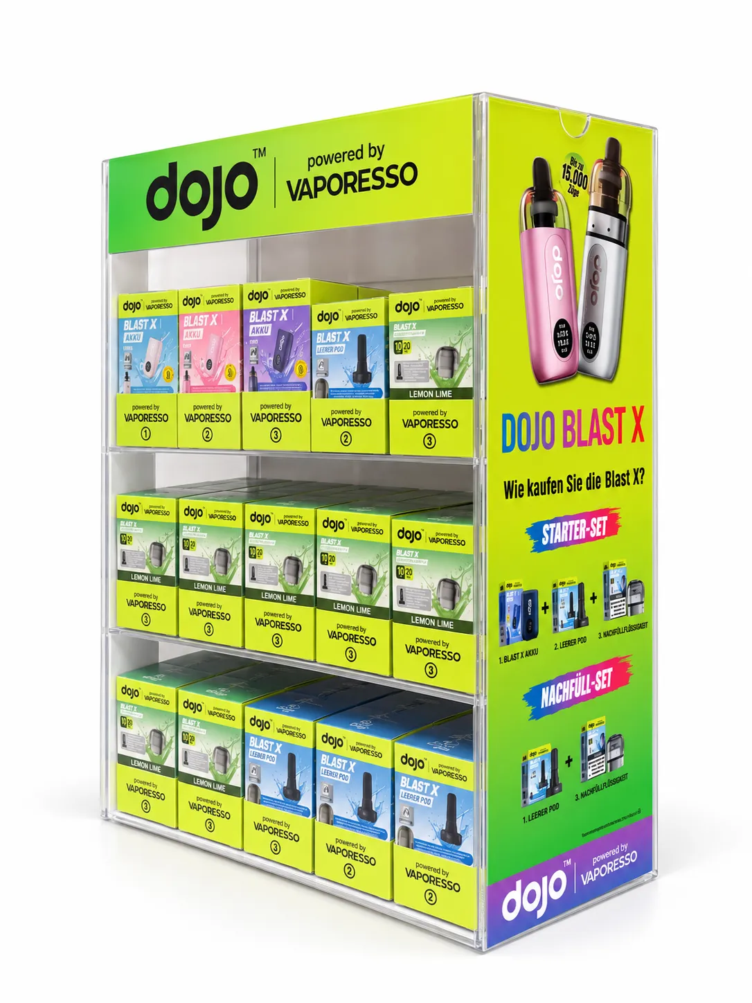 Vaporesso - Dojo Blast X - Display Acryl - 1-teilig Vaporesso - Dojo Blast X - Display Acryl - 1-teilig
