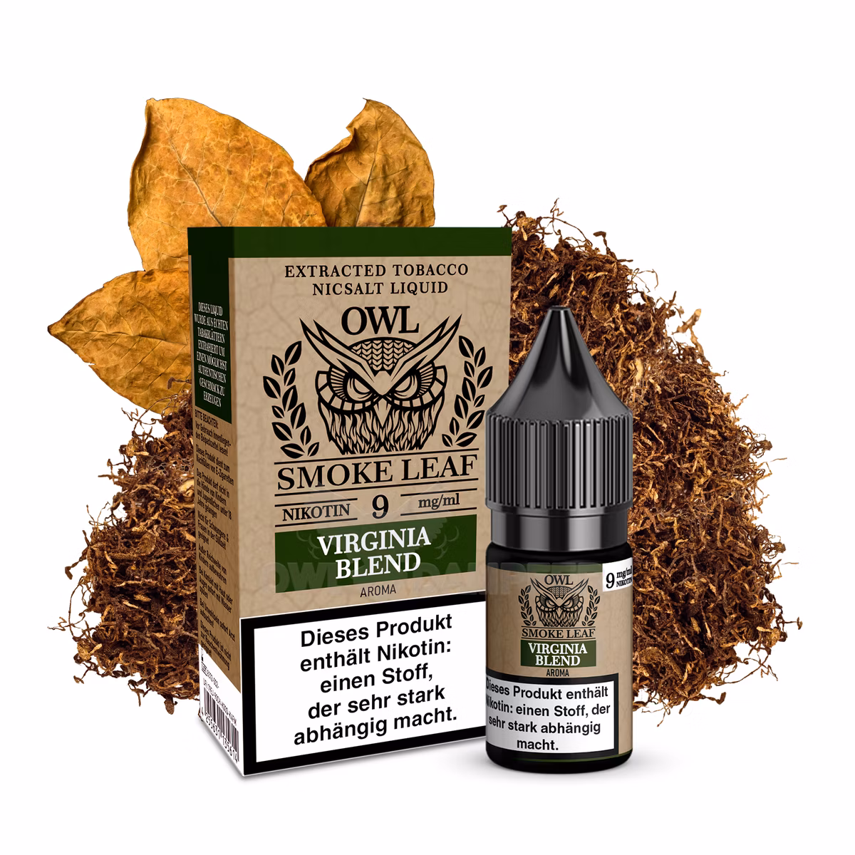 OWL Smoke Leaf Nikotin-Liquid Virgina Blend 10ml 9mg