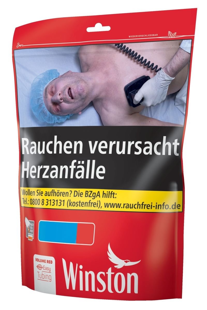 Winston - Drehtabak - Red - 185g - 3XL Zip Bag - TT B2B