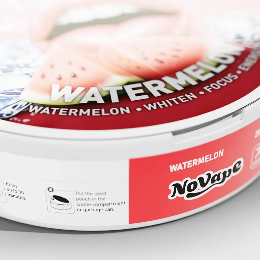 NoVape - Koffein Pouches - Watermelon - 80mg - 20 Stück