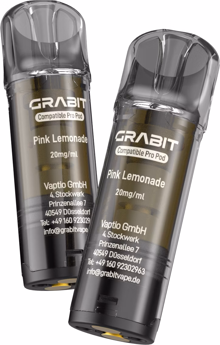 GRABIT - Pro - Prefilled Pod - Pink Lemonade - Max Pack - 4er Packung - 2ml GRABIT - Pro - Prefilled Pod - Pink Lemonade - Max Pack - 4er Packung - 2ml