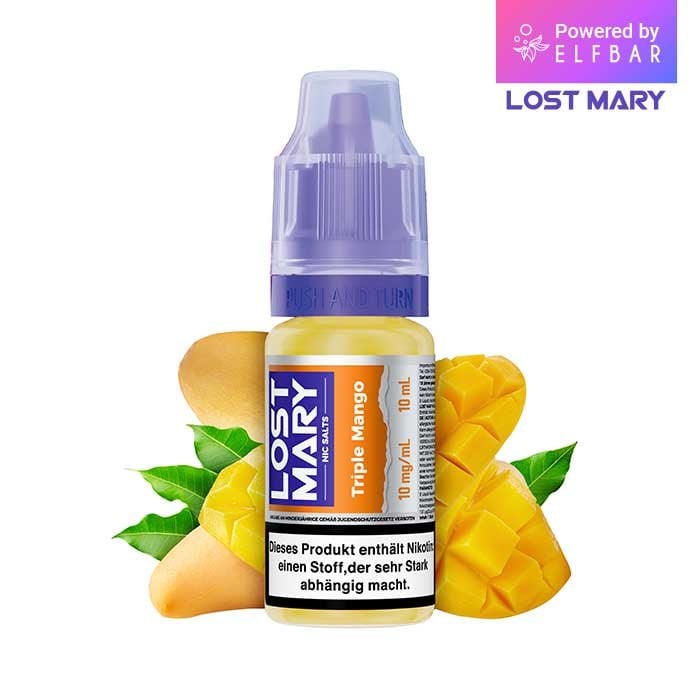 Lost Mary Nikotinsalz-Liquid - Triple Mango | Nikotinsalz-Stärke : 10mg
