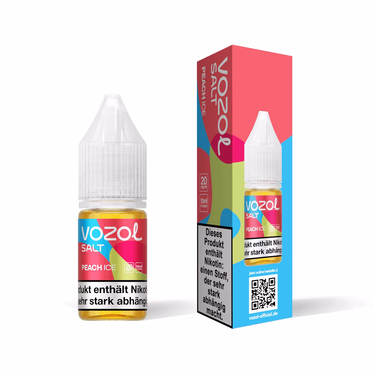 Vozol - Nikotinsalz-Liquid - Peach Ice - 10ml - 20mg