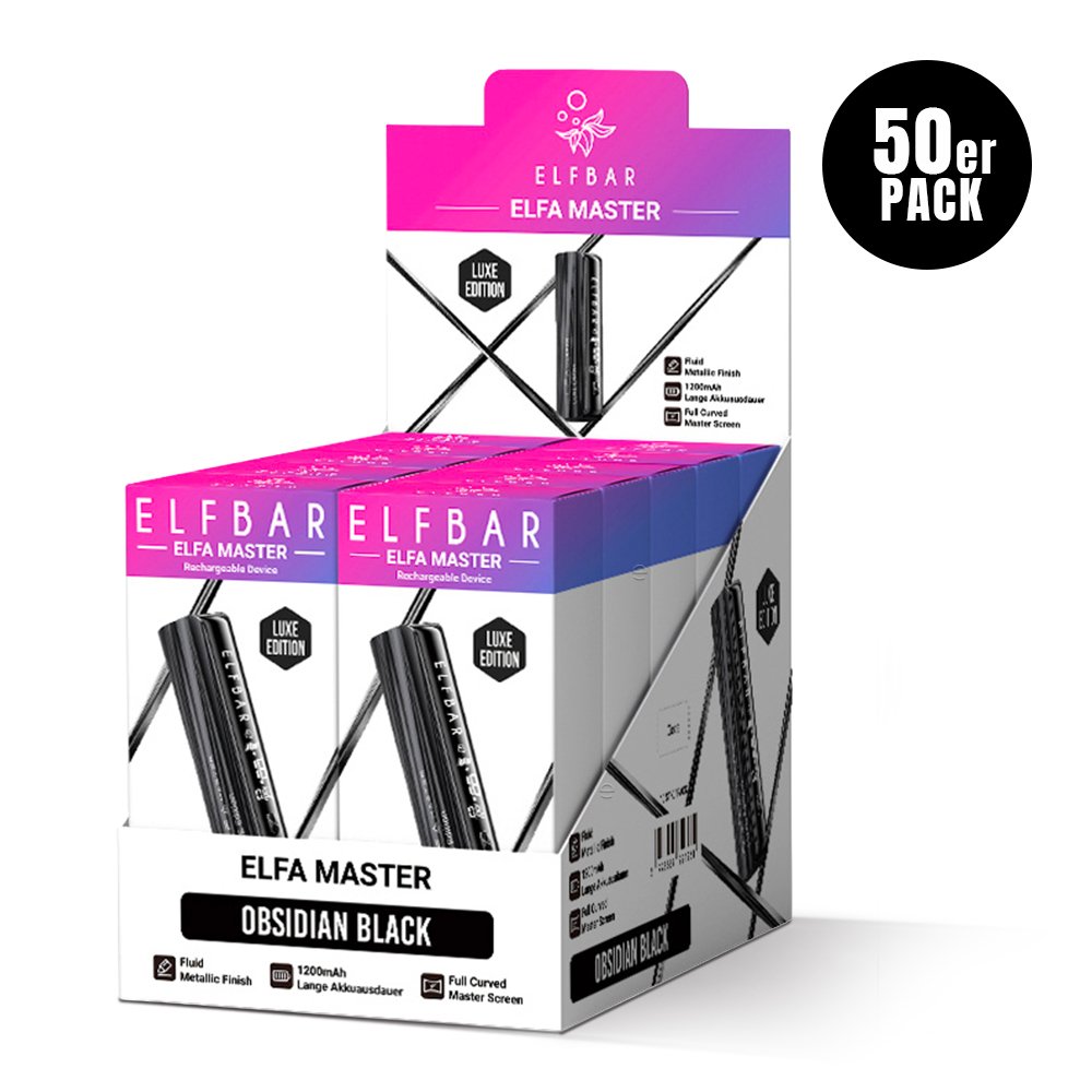 Elfbar - ELFA MASTER - Basisgerät - Obsidian Black (LUXE Edition)