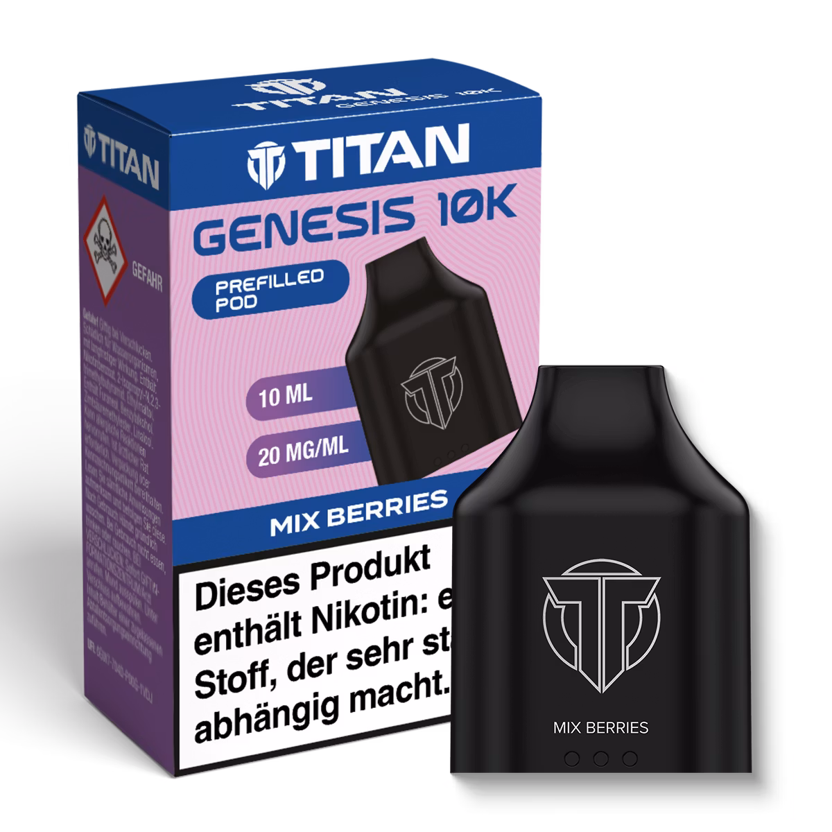 TITAN - Genesis 10K - Nachfüllbehälter - Mix Berries - 20mg