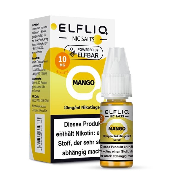 Elfbar - ElfLiq - 10ml - Mango | Nikotinsalz-Stärke : 10mg