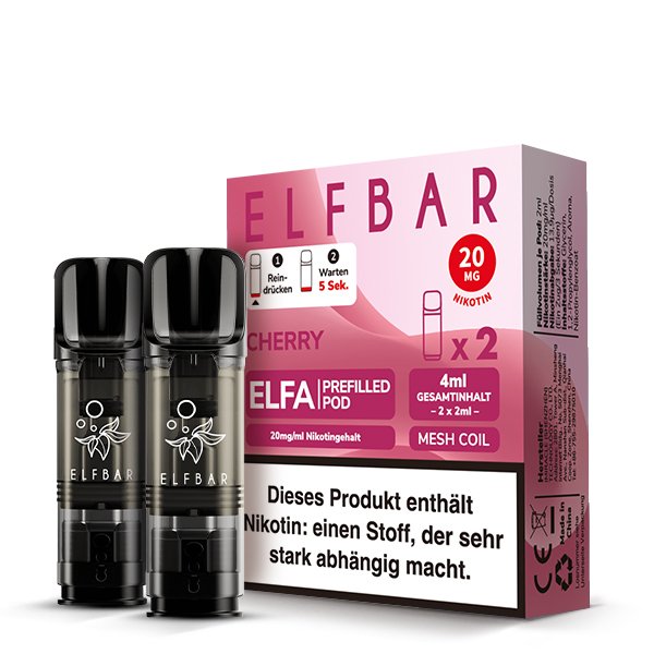 Elfbar - ELFA - Prefilled Pod - 2ml - 2er Pack - Cherry