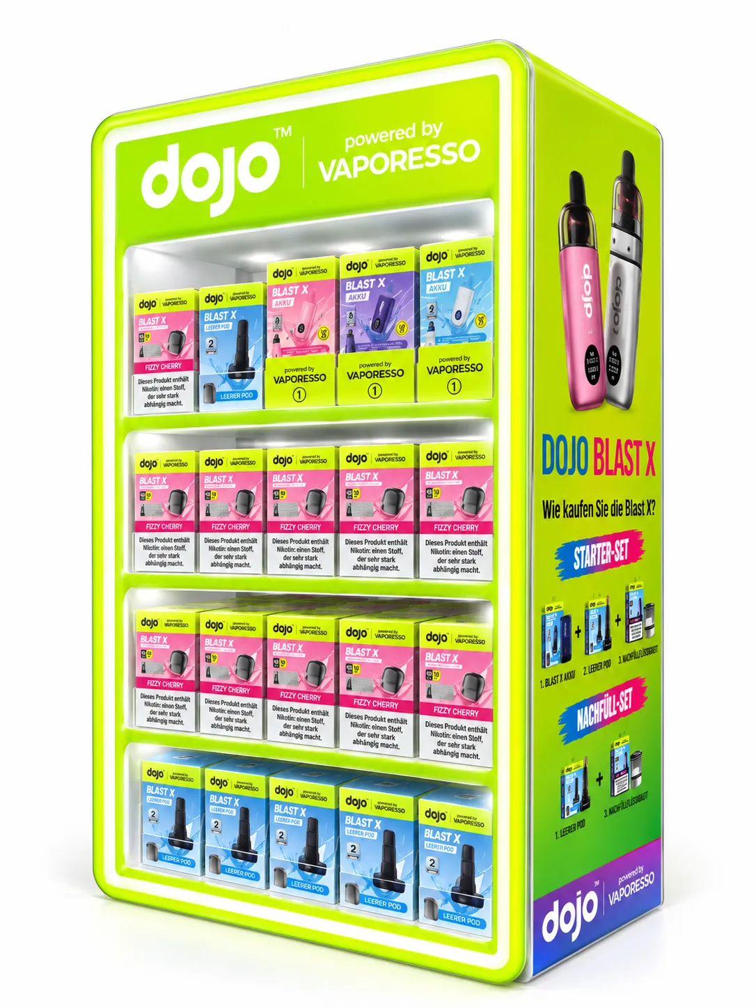 Vaporesso - Dojo Blast X - LED Display Acryl - 1-teilig Vaporesso - Dojo Blast X - LED Display Acryl - 1-teilig