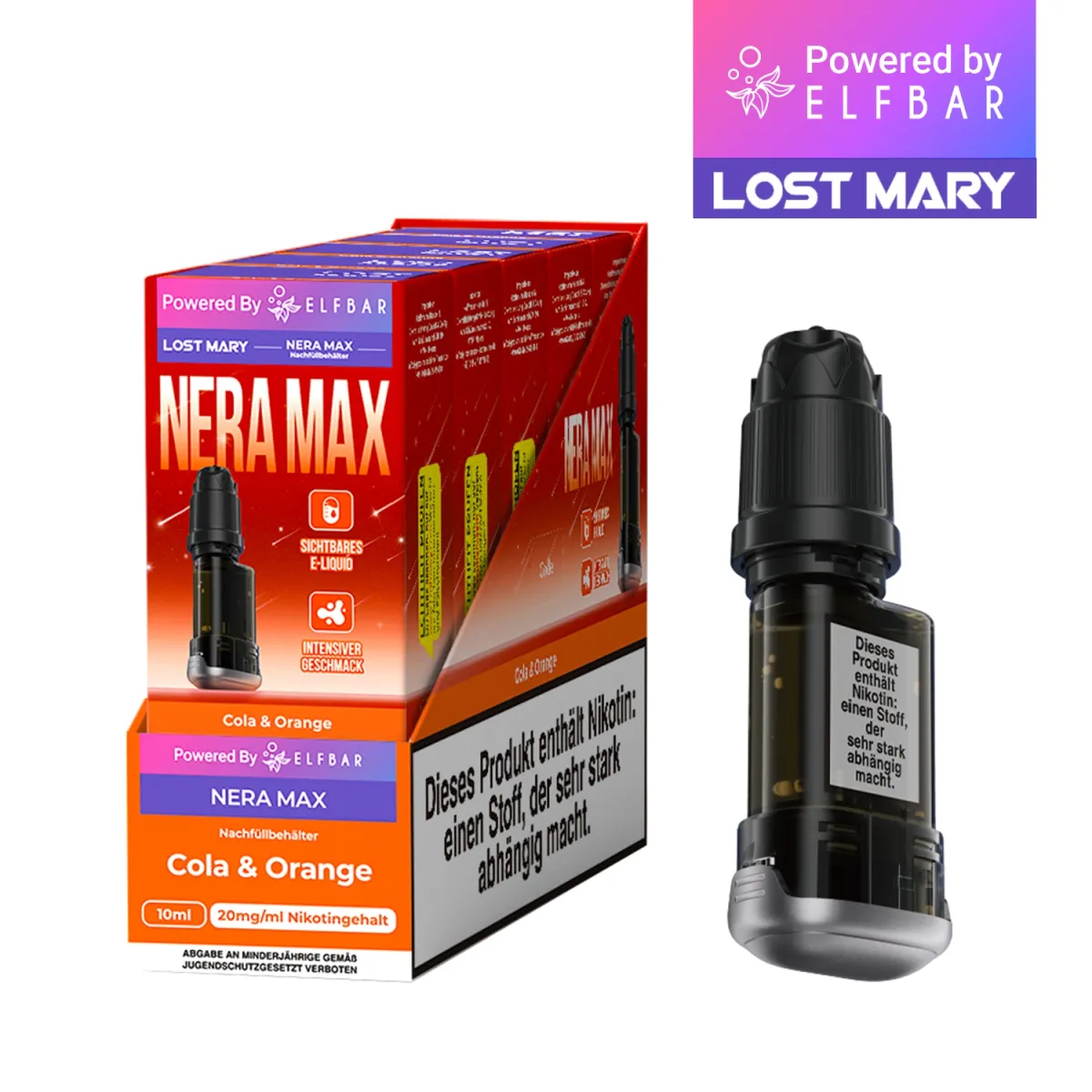 Lost Mary - Nera Max - Nachfüllbehälter - Cola & Orange Lost Mary - Nera Max - Nachfüllbehälter - Cola & Orange