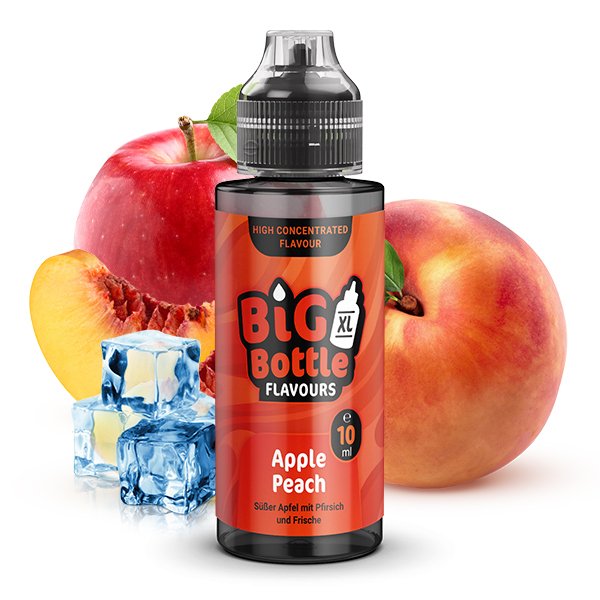 Big Bottle - Aroma - 10ml - Apple Peach | Inhalt : 10ml | Nikotinstärke : 0mg | Paketgröße : 1er Packung