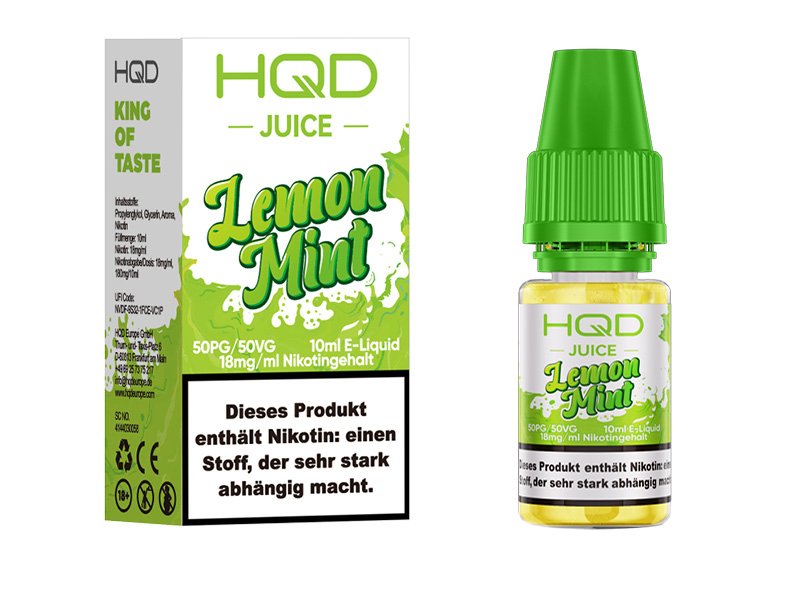 HQD - Juice - Lemon Mint - Nikotinsalz Liquid - 10ml - 18mg