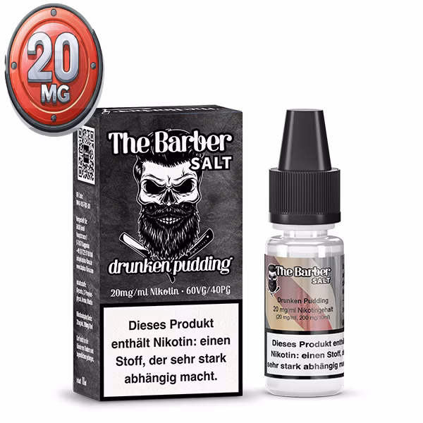 barber-by-kapkas-drunken-pudding-nic-liquid-20mg-package ✳️ BARBER by Kapka's Drunken Pudding Nikotinsalz Liquid 10ml 20mg ✴️