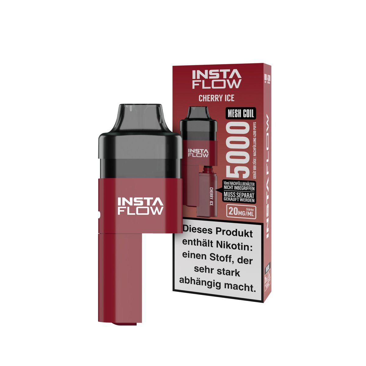 INSTAFLOW 5000 - E-Zigarette - Cherry Ice - 2ml - 20mg - CP