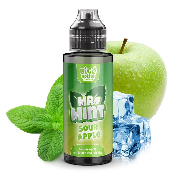 MR. MINT - by BIG BOTTLE - Aroma - 10ml - Sour Apple | Inhalt : 10ml | Nikotinstärke : 0mg | Paketgröße : 1er Packung