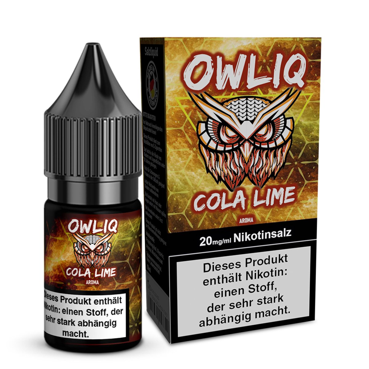 OWL - Owliq - 10ml - Cola Lime | Nikotinsalz-Stärke : 20mg