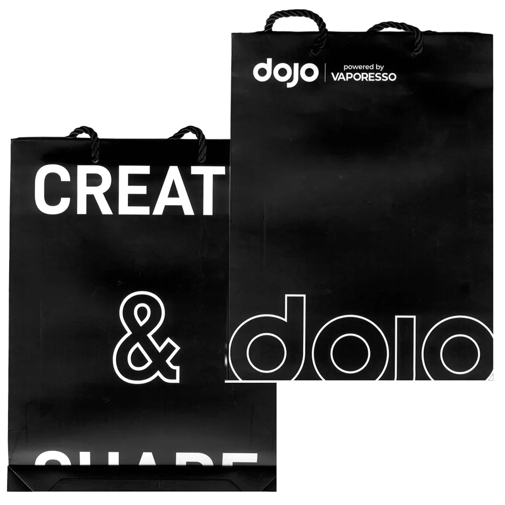 Vaporesso - Dojo - Papiertüte mit Kordel - Schwarz - 32,5x45cm Vaporesso - Dojo - Papiertüte mit Kordel - Schwarz - 32,5x45cm