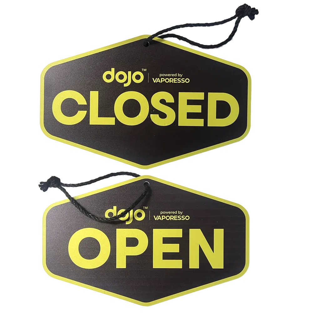 Vaporesso - Dojo - Open & Closed Schild