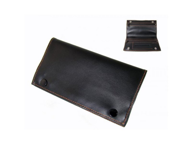 Drehtasche - Kunstleder - 16x9cm - Black