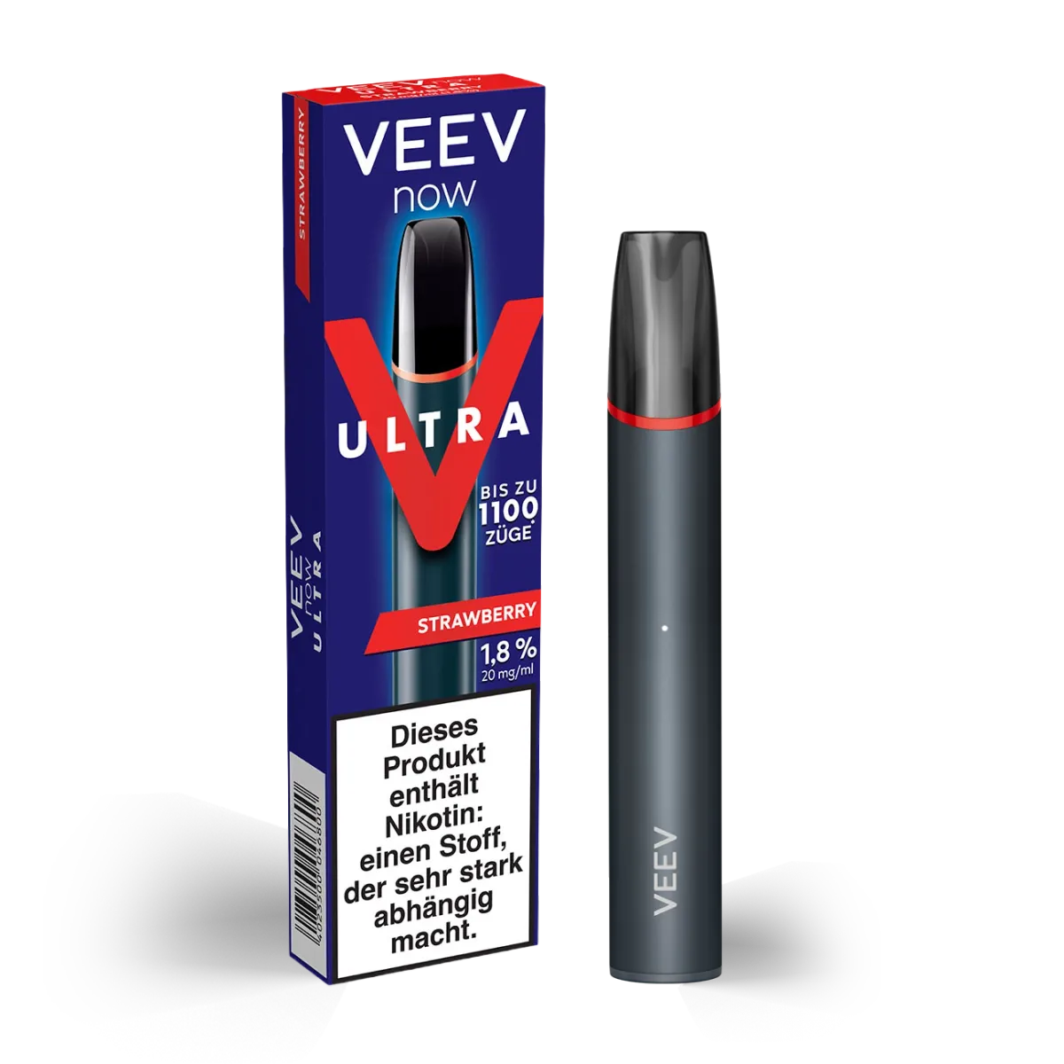VEEV - NOW ULTRA - Einweg E-Zigarette - 20mg - Strawberry