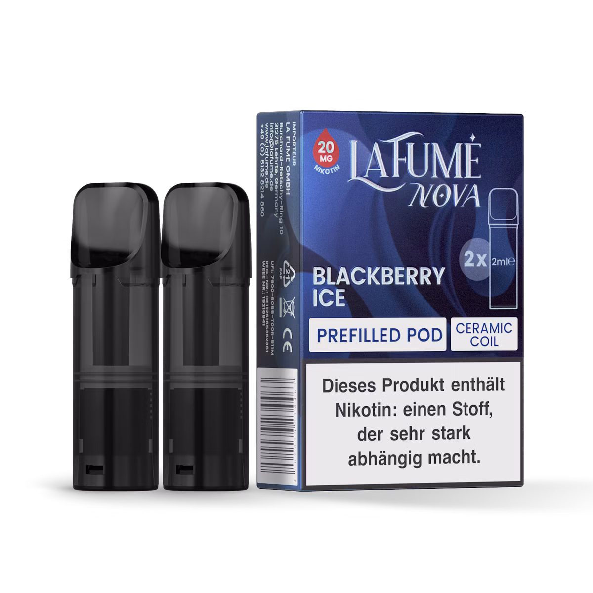 La Fume Nova - Prefilled Pods - 20mg - Blackberry Ice