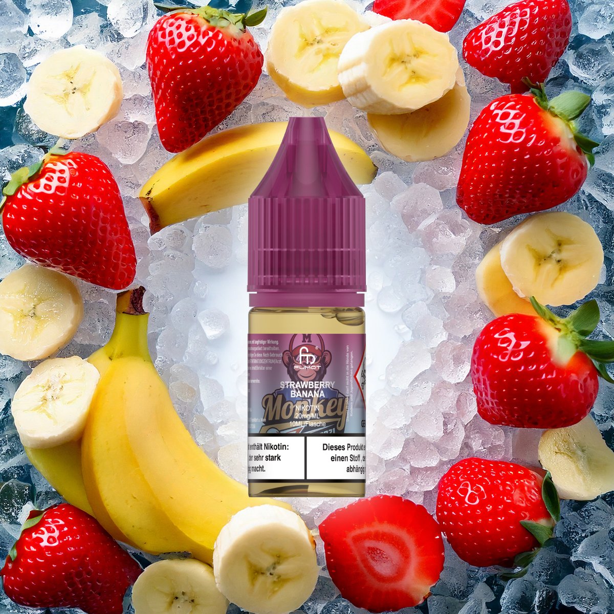 RandM - Tornado - Nikotinsalz-Liquid - 10ml - Strawberry Banana 20mg