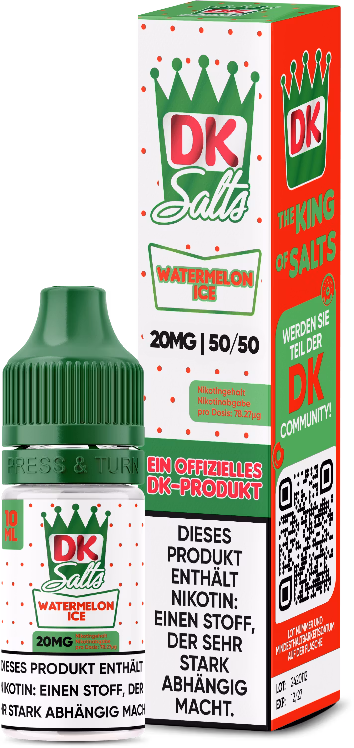 DK Salts - Nikotinsalz-Liquid - 10ml - Watermelon Ice - 20mg