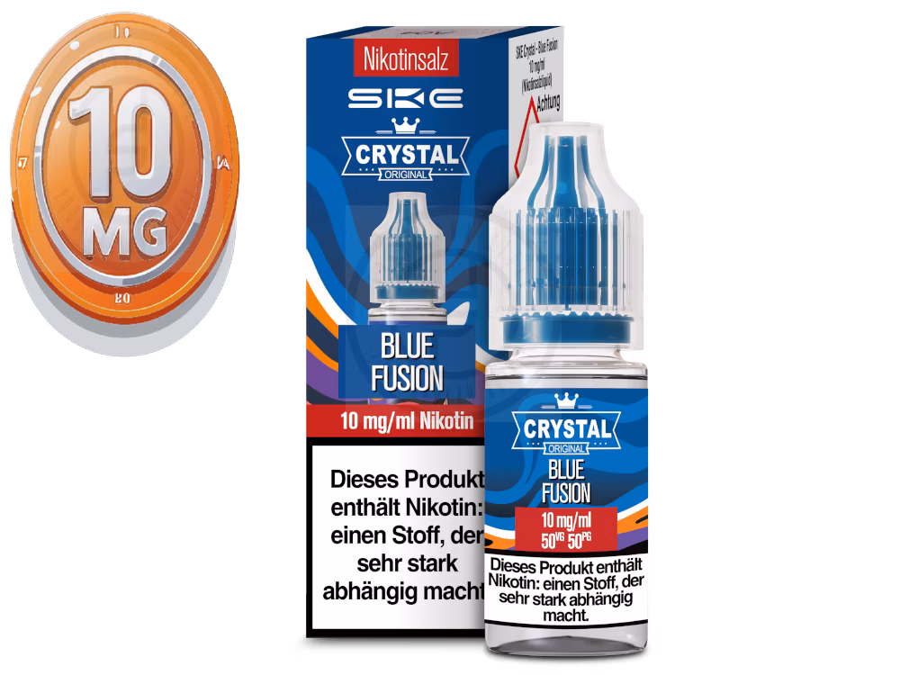 ske-crystal-liquid-blue-fusion-10ml-10mg SKE - Crystal Liquid - Blue Fusion - Nikotinsalz Liquid - 10ml - 10mg