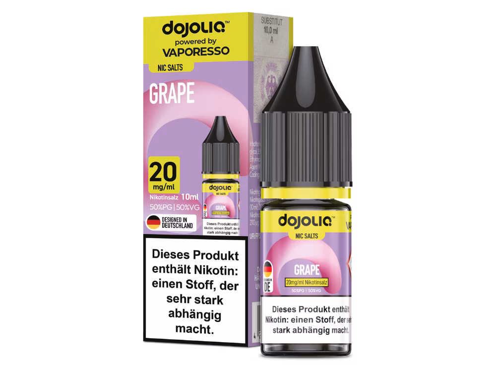 Vaporesso - Dojoliq - Nikotinsalz-Liquid - 10ml - Grape - 20mg Vaporesso - Dojoliq - Nikotinsalz-Liquid - 10ml - Grape - 20mg