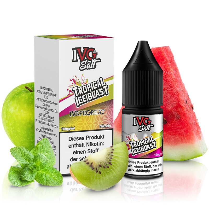 IVG - Salt - Nikotinsalz-Liquid - Tropical Ice Blast - 10mg - 10ml