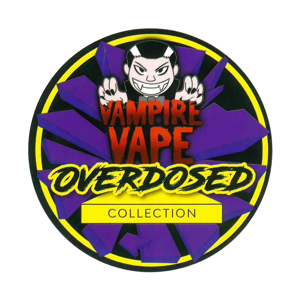Vampire Vape - Sticker - Overdosed Collection - Rund ⌀ 9,5cm Vampire Vape - Sticker - Overdosed Collection - Rund ⌀ 9,5cm