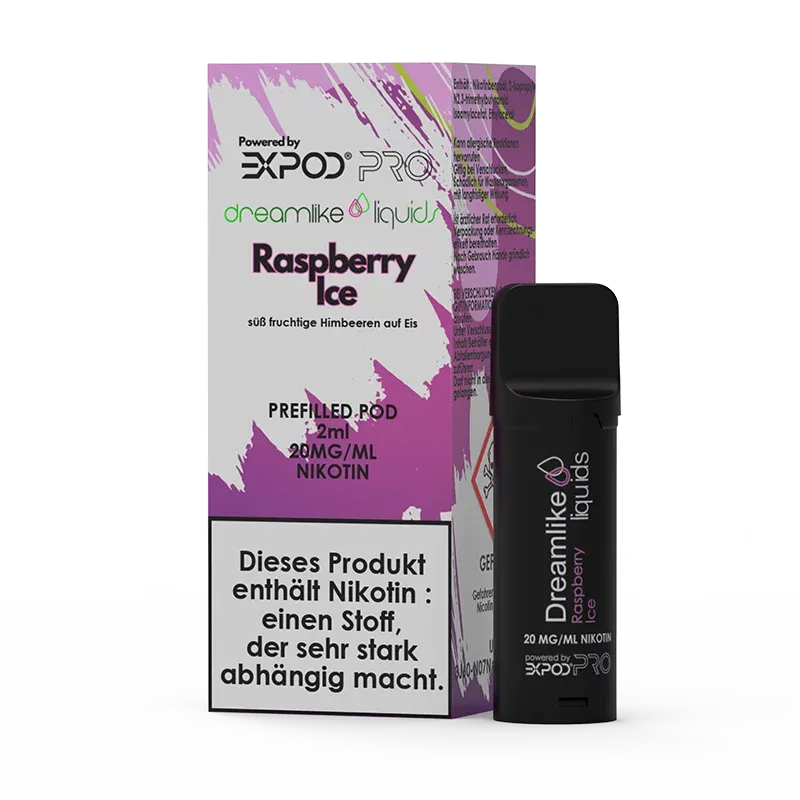 Dreamlike Liquids - Prefilled Pod - Raspberry Ice - 20mg
