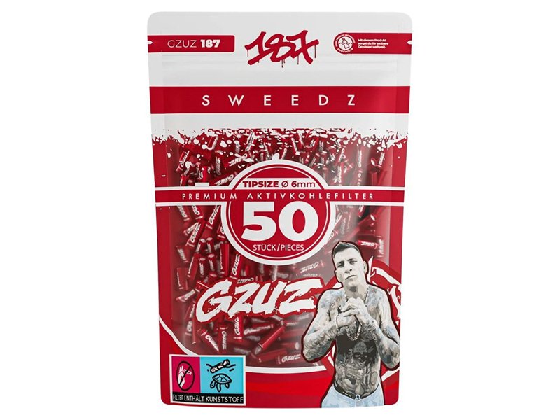 187 Straßenbande - Sweedz - Aktivkohlefilter - Ø 6mm - 50 Stück - GZUZ