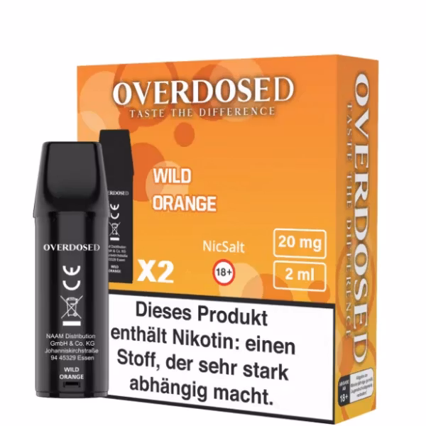 Overdosed - Prefilled Pod - Wild Orange - 2ml - 2er Pack