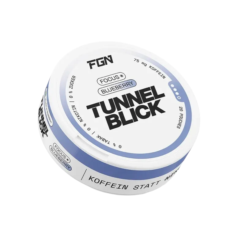 FGN - Tunnelblick - Focus - Koffein Pouches - Blueberry - 75mg FGN - Tunnelblick - Focus - Koffein Pouches - Blueberry - 75mg