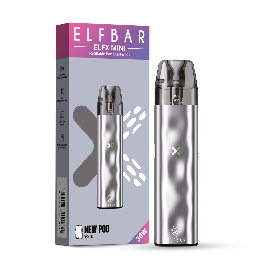 Elfbar - ELFX Mini - Pod Kit - Silver