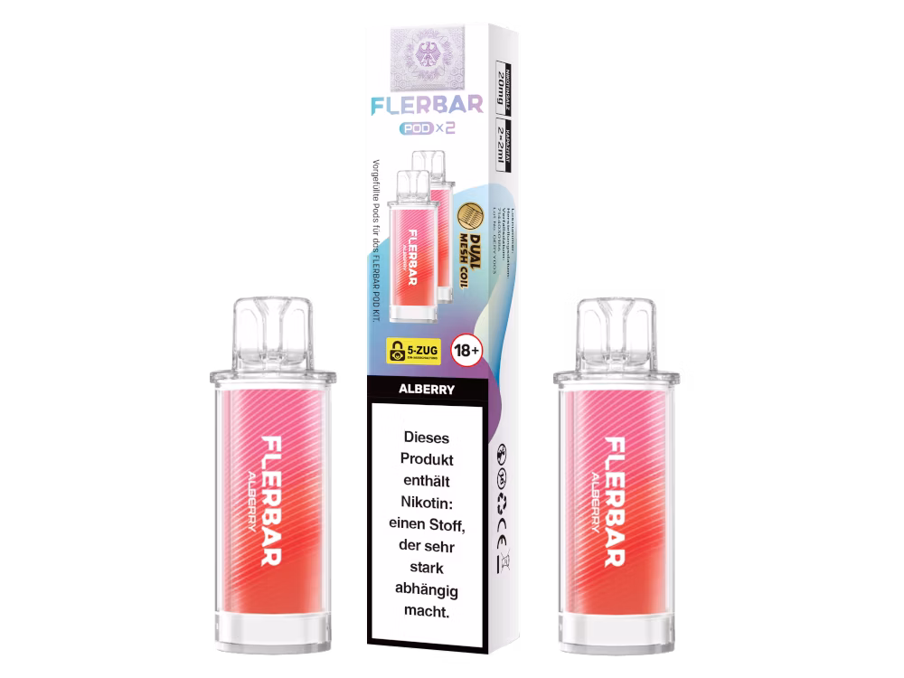Flerbar - Prefilled Pod - 2ml - 2er Pack - Allberry