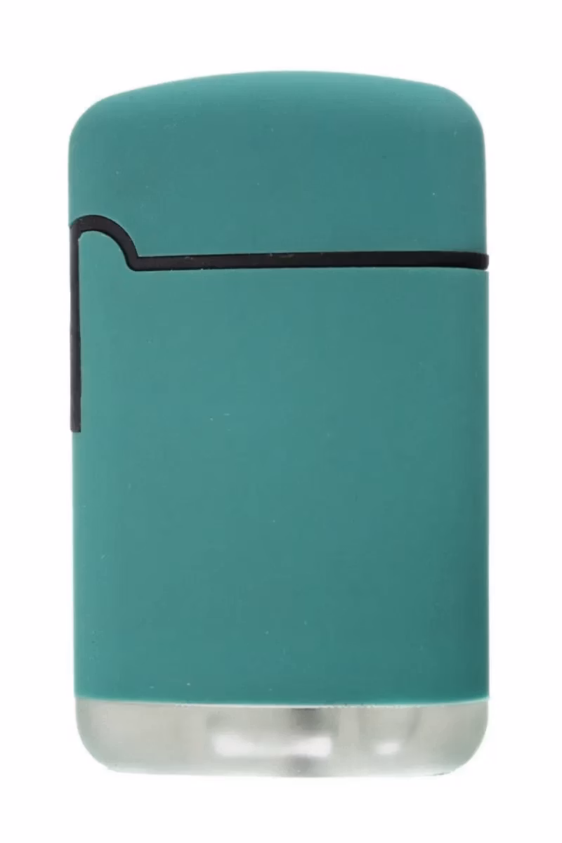 Easy Torch - Happy 8 - Jet Flame - Rubber - Dunkel Grün