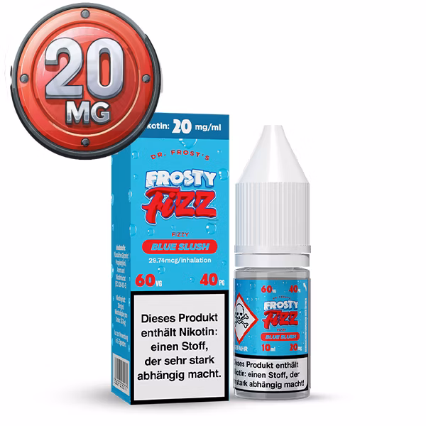  Dr. Frost - Fizzy Blue Slush - Nikotinsalz Liquid 10ml 20 mg/ml