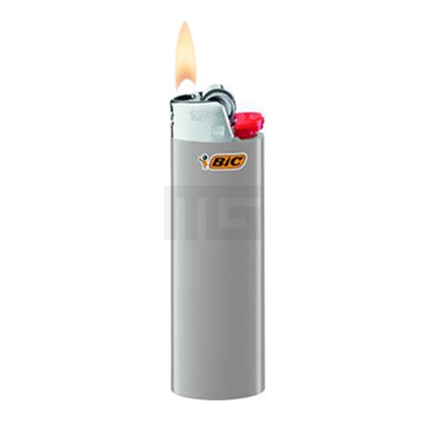 BIC - Maxi J26 - Reibradfeuerzeug - Neutral - Grau