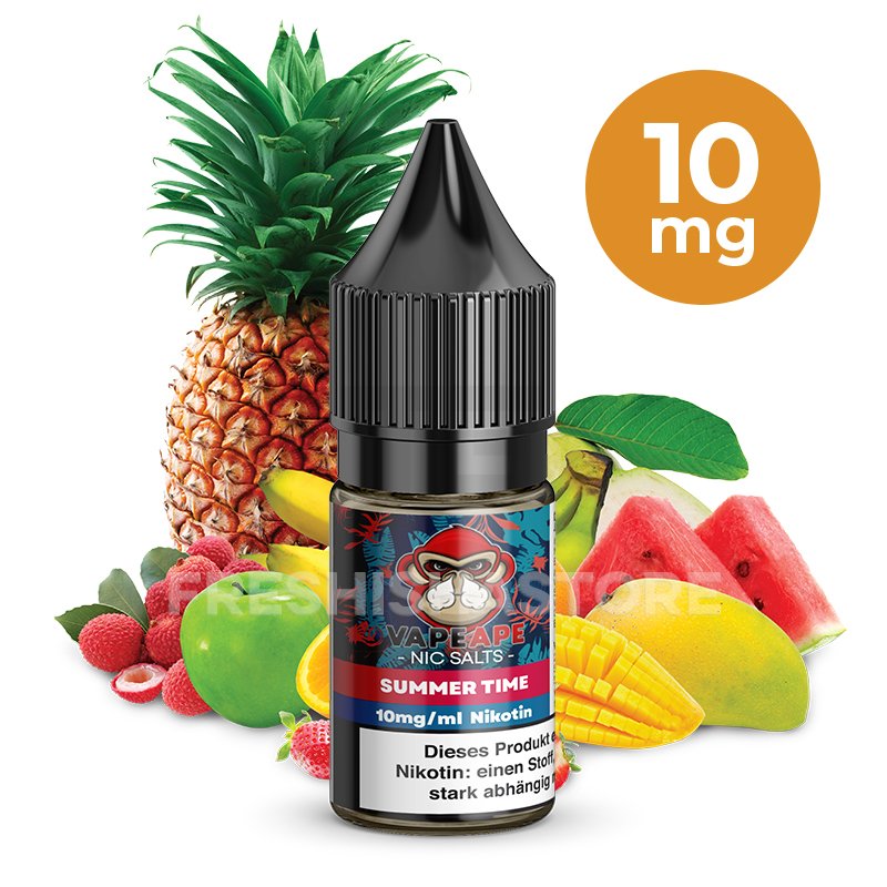 VapeApe - Summertime - Nikotinsalz-Liquid - 10ml - 10mg