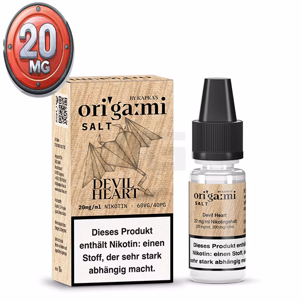 ✳️ ORIGAMI by Kapka's Devil Heart Nikotinsalz Liquid 10ml 20mg ✴️