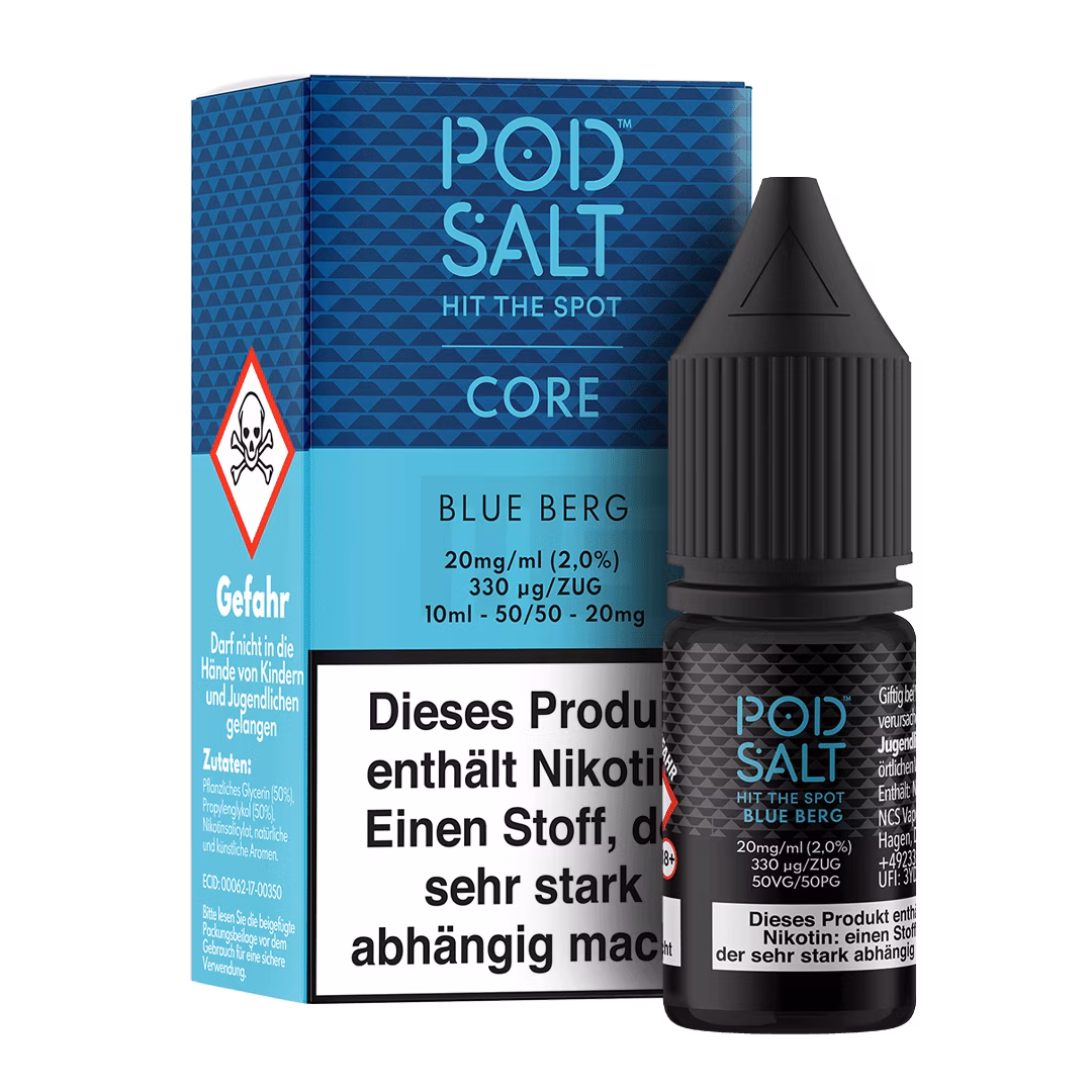 Pod Salt - Core - Blue Berg - Nikotinsalz-Liquid - 10ml - 20mg