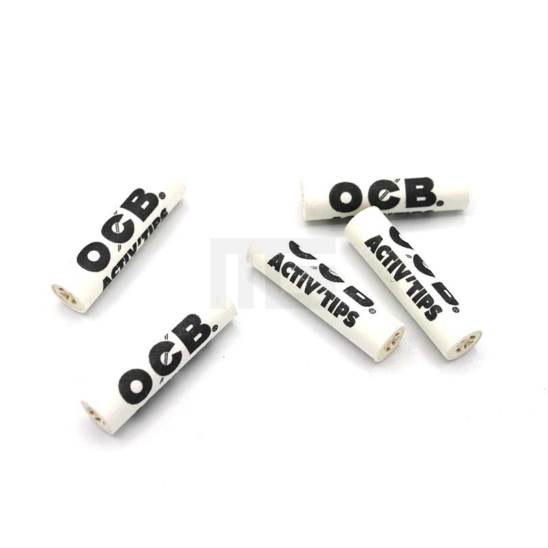 OCB - Aktivkohlefilter - Activ Tips Slim - Ø 7 mm - 50 Stück