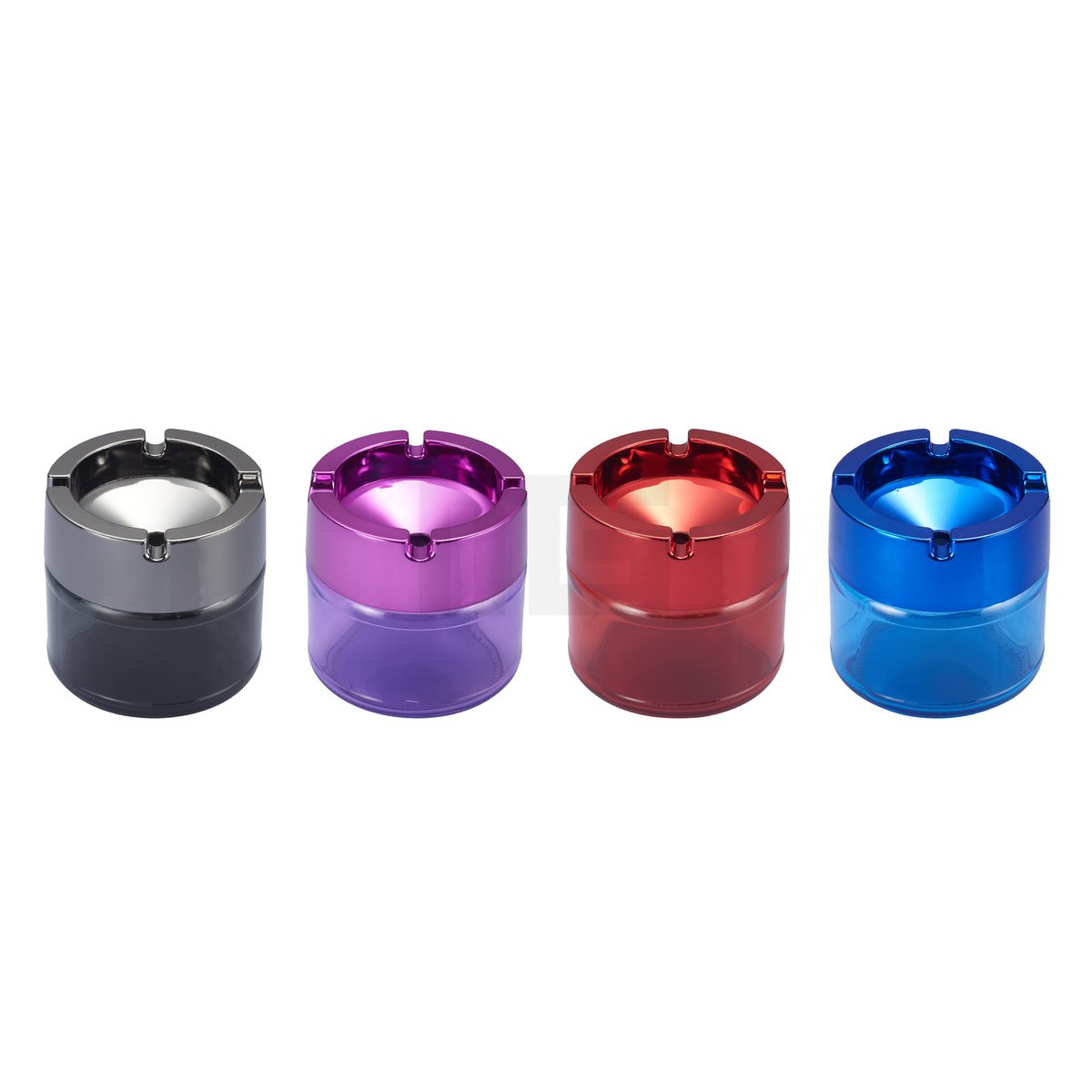 CHAMP HIGH - Stilvolle Glas Aschenbecher - 4 Farben