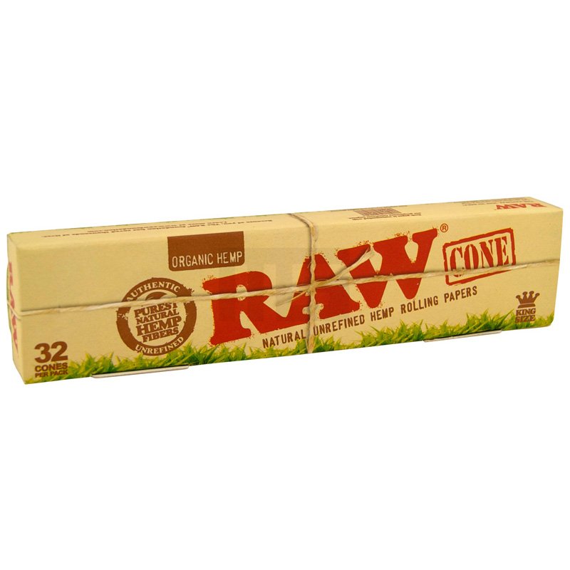RAW - Cones - Organic - King Size - 109mm - pre-rolled - 32 Stück