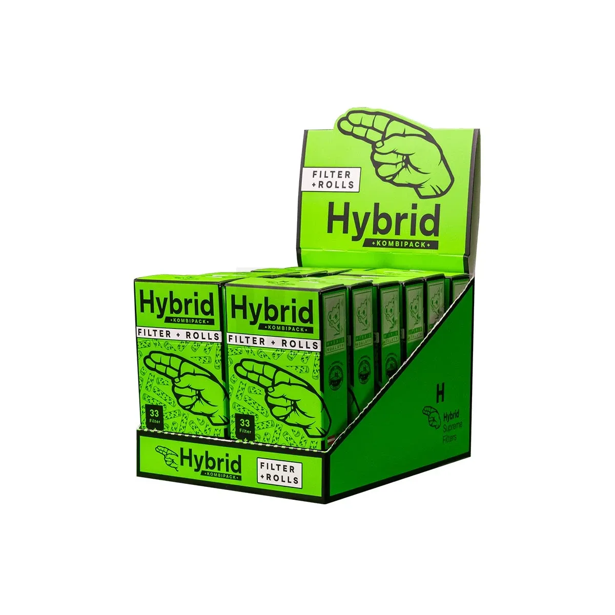 Hybrid Supreme - Aktivkohlefilter - 6,4mm - 33 Stück