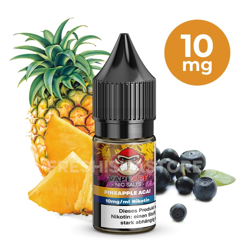 VapeApe - Pineapple Acai - Nikotinsalz-Liquid - 10ml - 10mg