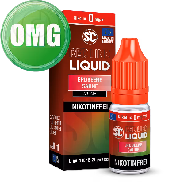 SC - Red Line - Erdbeere Sahne - Nikotinsalz Liquid - 10ml - 0mg